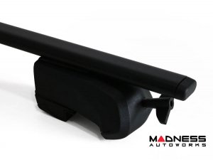 Alfa Romeo Stelvio Roof Rack Cross Bars - for models w/ factory roof rails - Black - Starlock (2017-2025) Alfa Romeo Stelvio Roof Rack Cross Bars - for models w/ factory roof rails - Black - Starlock (2017-2025)